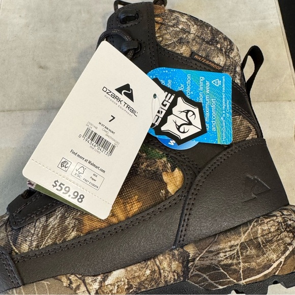Ozark Trail by Mossy Oak Waterproof Hiking Boots, size 7, NWT - Picture 11 of 12
